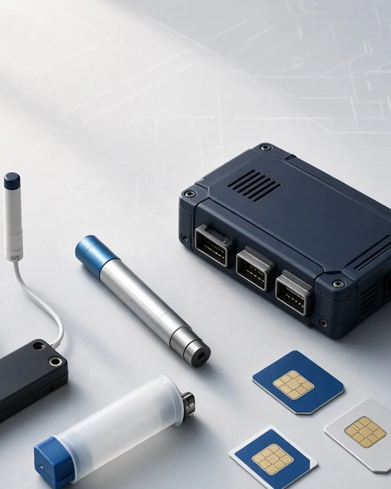 Трекеры, датчики топлива, тахограф и SIM-карты для мониторинга